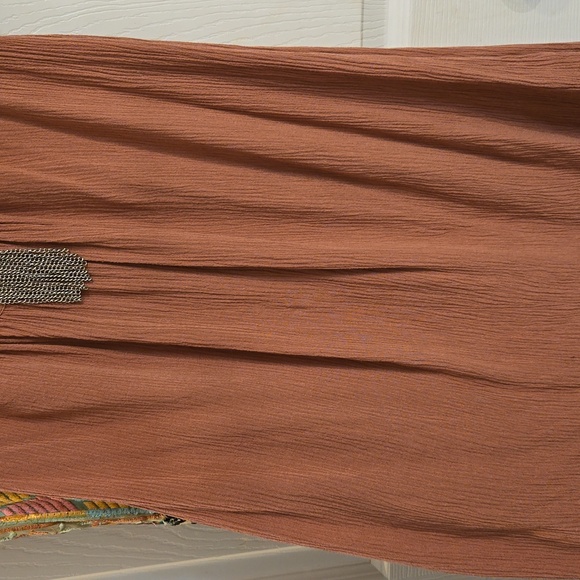 Forever 21 blouse,cold shoulder, summer,beach,dusty rose,flowy - Picture 3 of 10